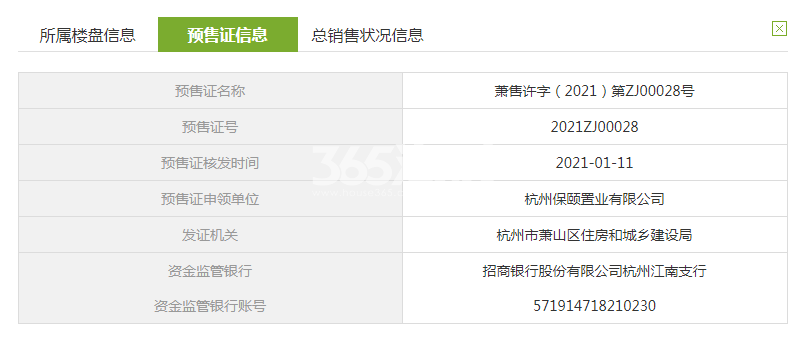 和者时光印象府8#预售证