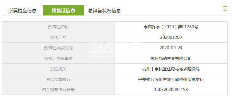澜仕里7、8、10#预售证