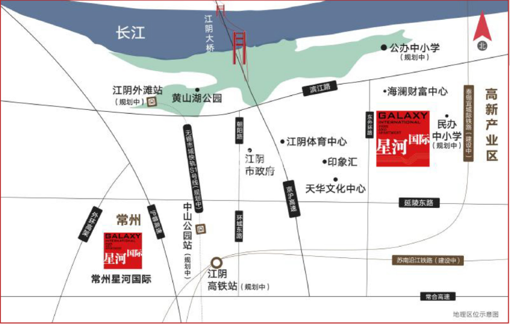 星河国际交通图