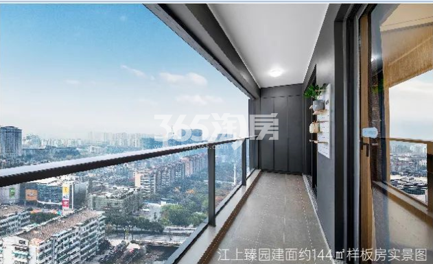 江上臻园Z5A户型144方样板间——阳台