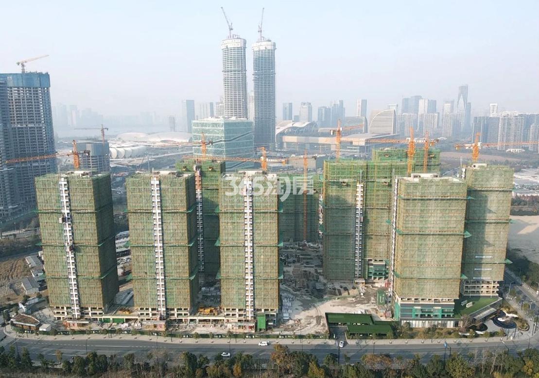 滨江嘉品外部进度实景图（2020.12）