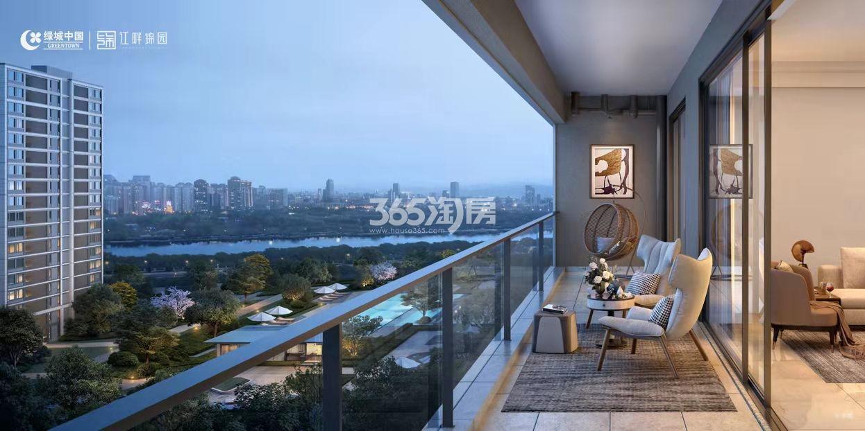 江畔锦园阳台效果图