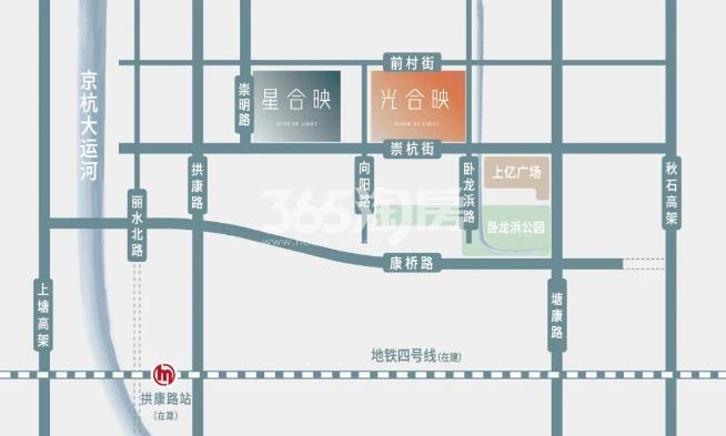 星合映公寓交通区位图