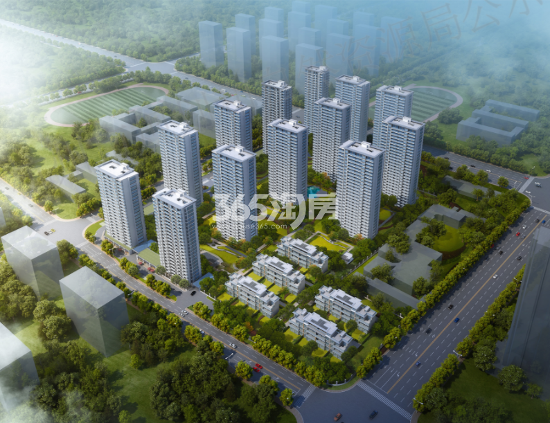 滨江市北15号宅地规划鸟瞰图