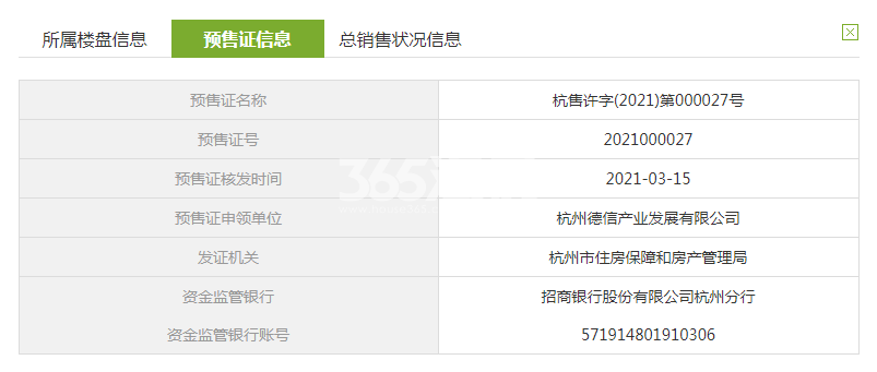 德信中心3、4#预售证