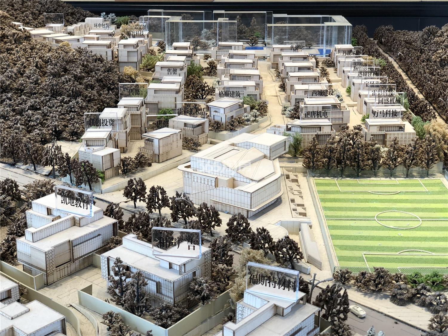 云安朴座示范区沙盘实景图（2021.03）