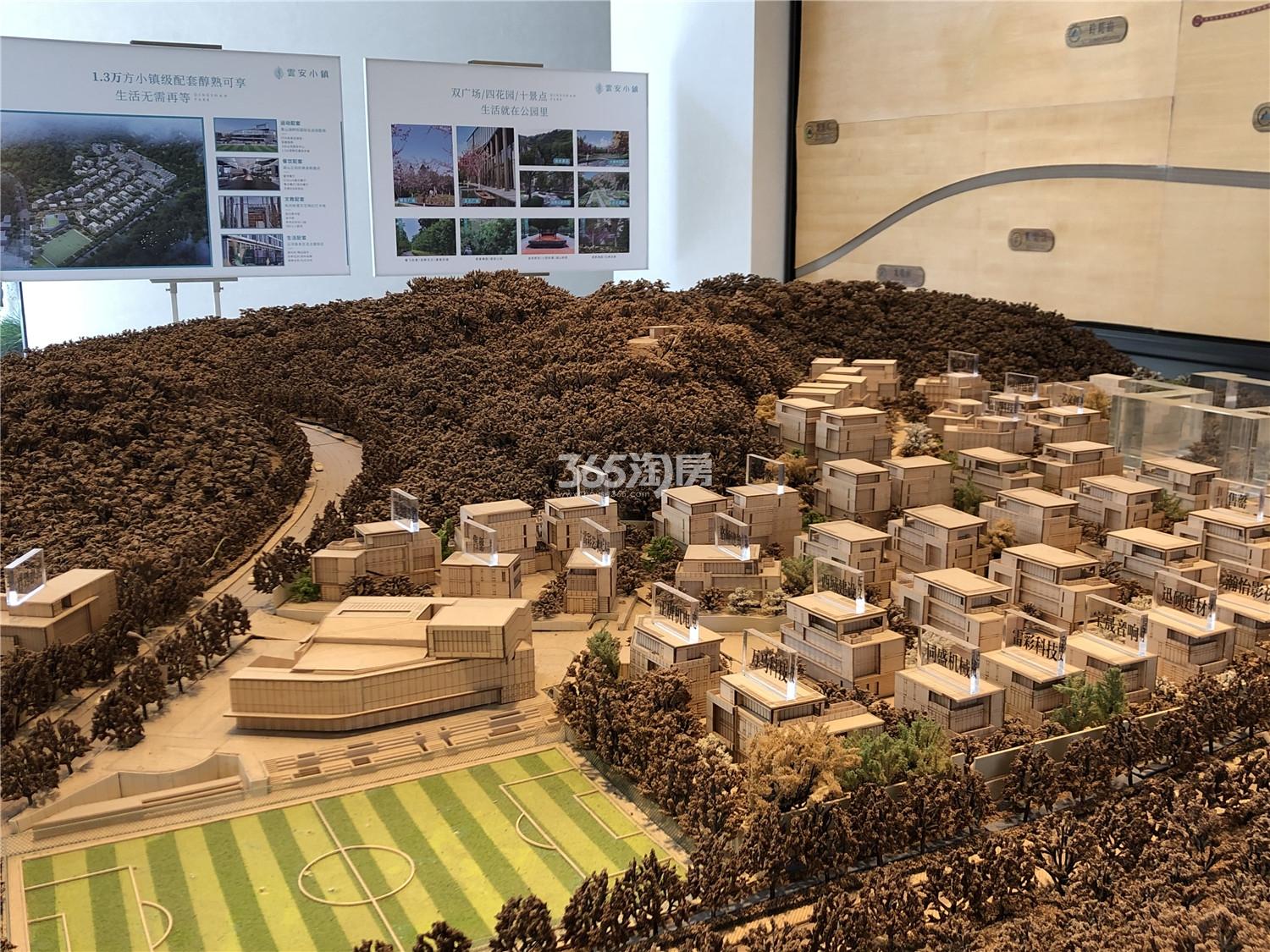 云安朴座示范区沙盘实景图（2021.03）