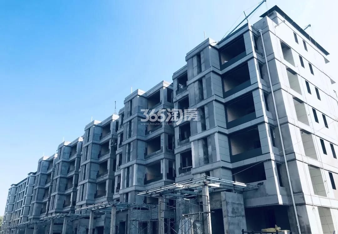 镜鉴未来府11月工程进度叠墅外立面
