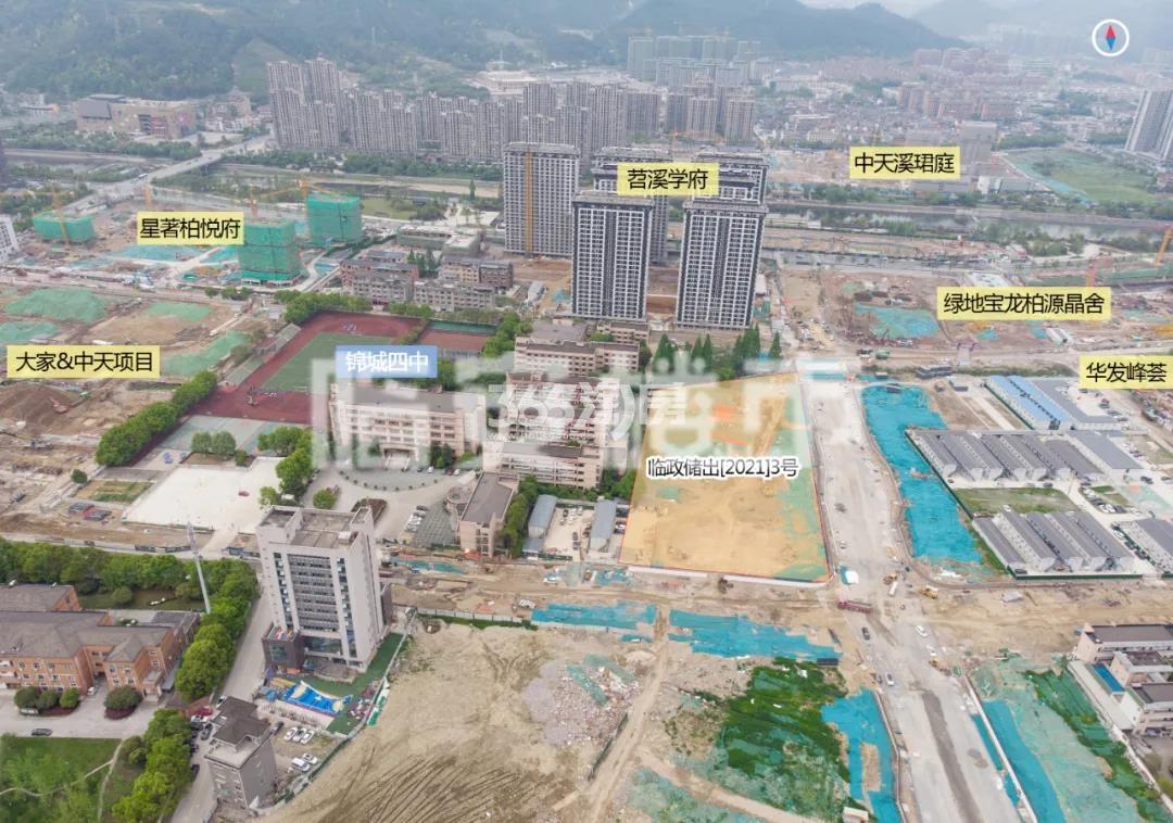 大家中天临安城区项目位置航拍图