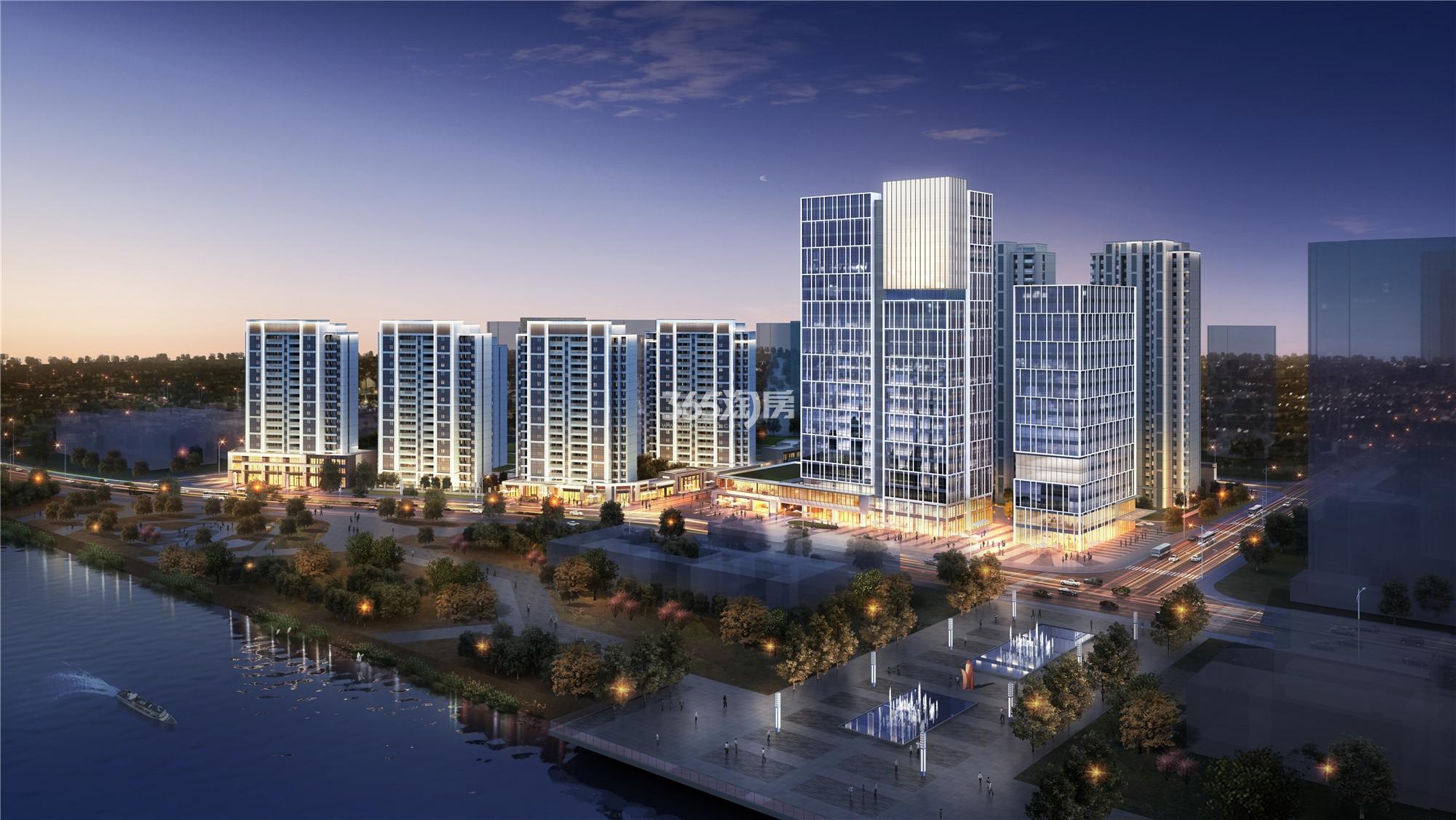 柏源晶舍夜景效果图