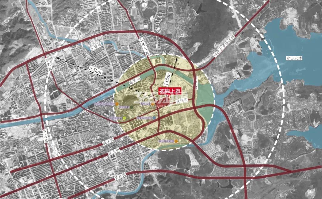 地上衣锦上府交通图