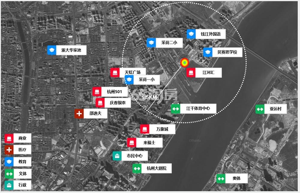 江河鸣翠公寓交通图