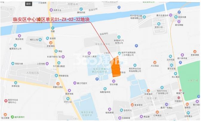 中天临安城区3号地块位置图