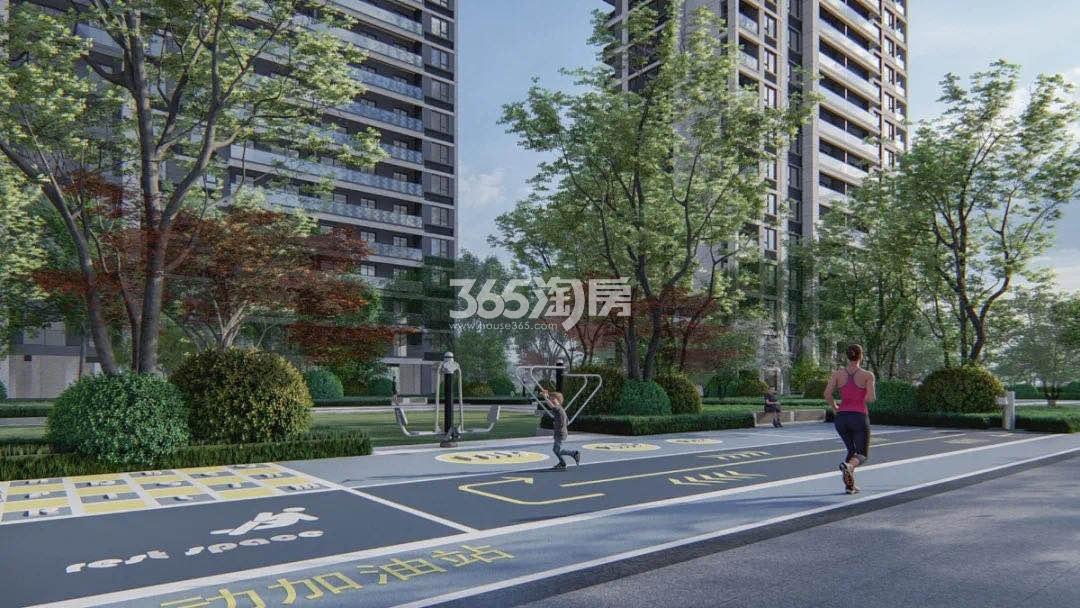 星著柏悦府园林跑道效果图