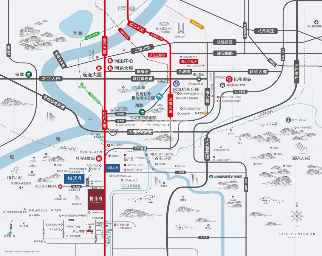樾臻府交通图