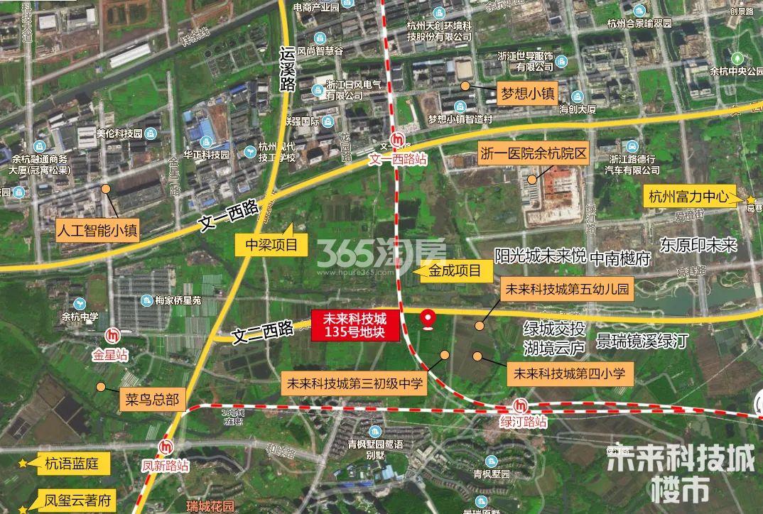 众安未来科技城宅地区位图