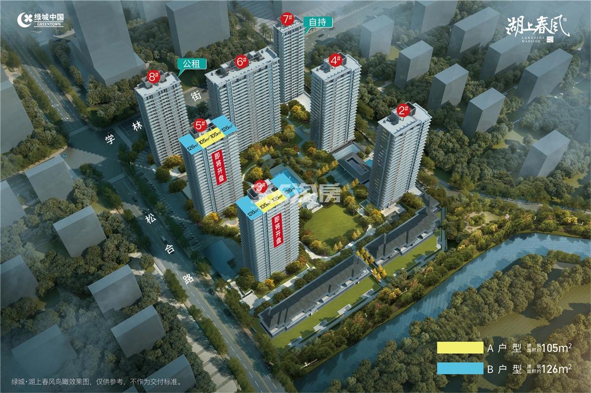 湖上春风里鸟瞰图