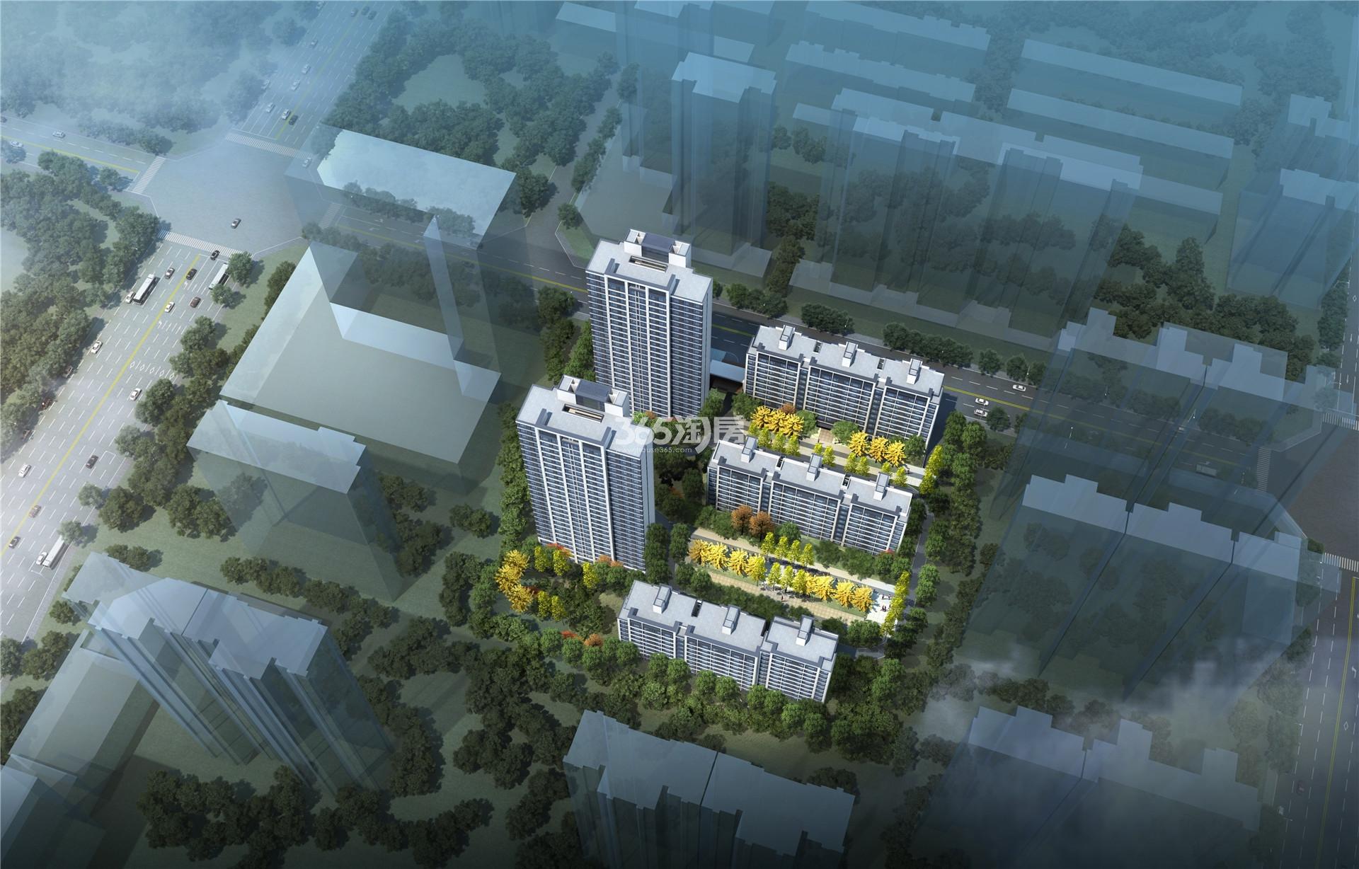 华宇锦绣长安项目鸟瞰图_西安华宇锦绣长安_西安新房网_365淘房